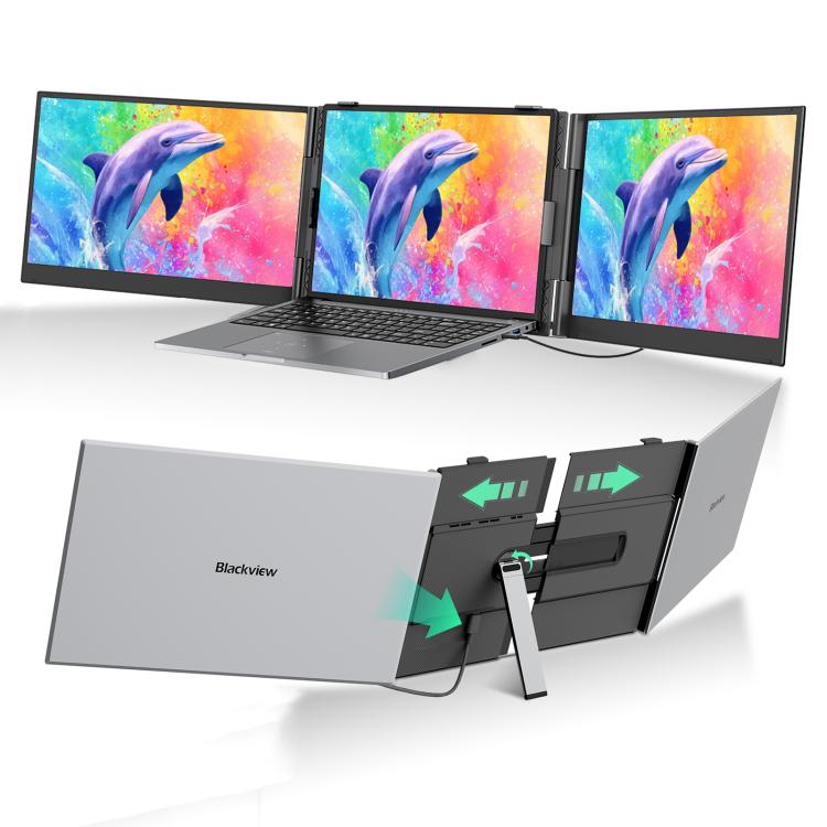 Blackview DCM8 Pro 15,3 Zoll Dual-Screen Tragbarer Erweiterungsmonitor für 14-17,3 Zoll Laptops