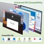 Blackview DCM8 Pro 15,3 Zoll Dual-Screen Tragbarer Erweiterungsmonitor für 14-17,3 Zoll Laptops