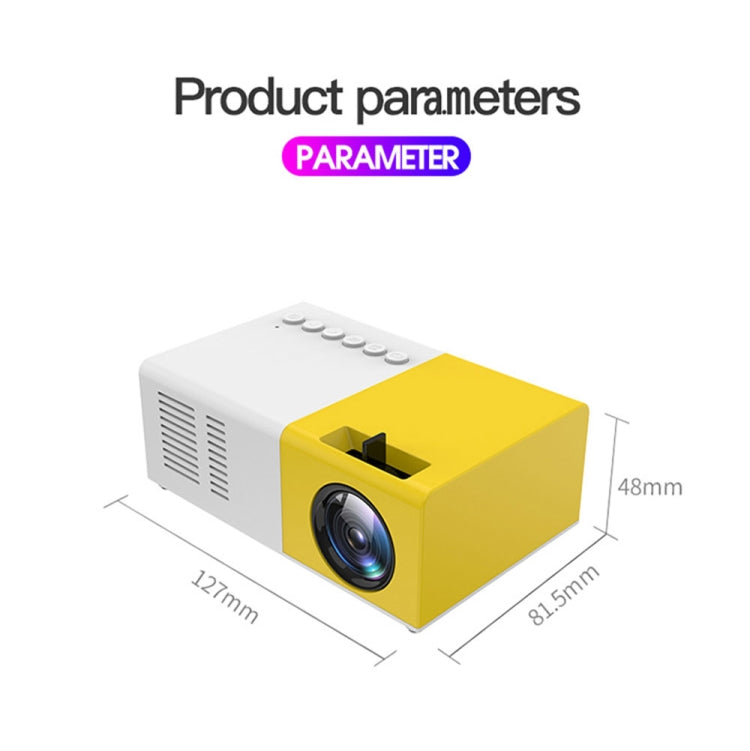 J9 1920x1080P 15 ANSI Tragbarer Heimkino Mini LED HD Digitalprojektor, Basisversion, EU-Stecker, US-Stecker, UK-Stecker, AU-Stecker