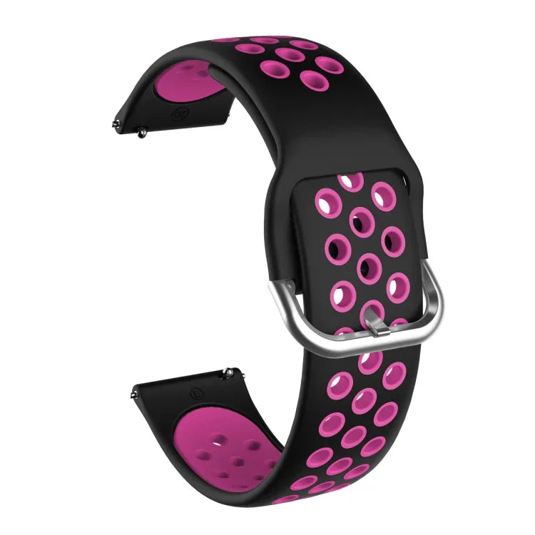 Zweifarbiges Silikon-Ersatzarmband für Samsung Galaxy Watch Active2 44 mm