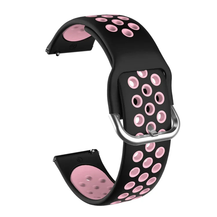Zweifarbiges Silikon-Ersatzarmband für Samsung Galaxy Watch Active2 44 mm