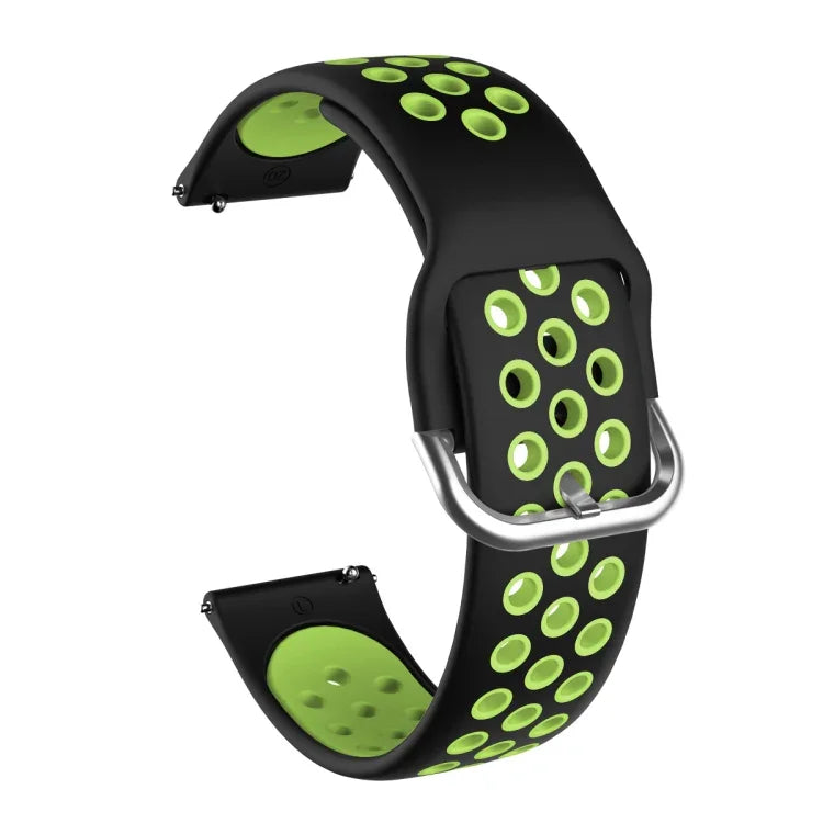 Zweifarbiges Silikon-Ersatzarmband für Samsung Galaxy Watch Active2 44 mm