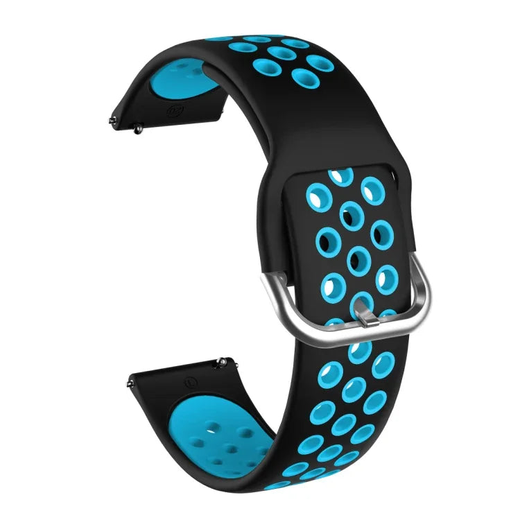 Zweifarbiges Silikon-Ersatzarmband für Samsung Galaxy Watch Active2 44 mm