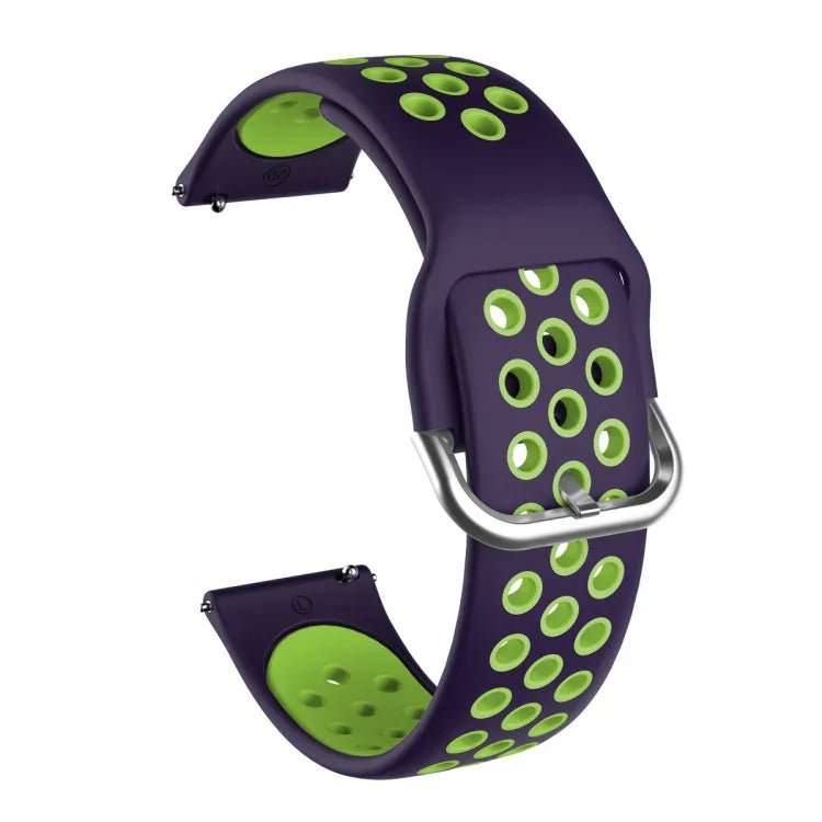 Zweifarbiges Silikon-Ersatzarmband für Samsung Galaxy Watch Active2 44 mm