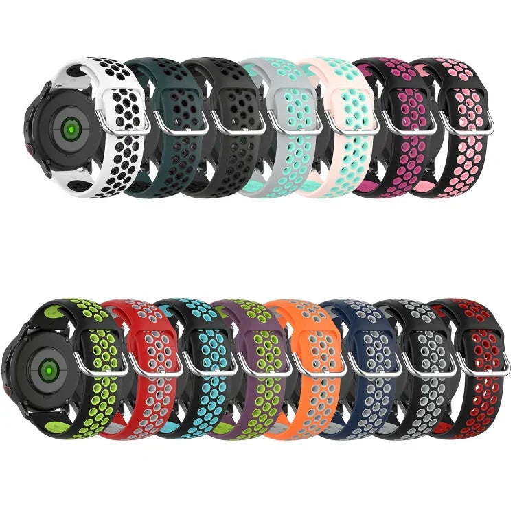 Zweifarbiges Silikon-Ersatzarmband für Samsung Galaxy Watch Active2 44 mm