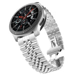 Five Beads Steel Replacement Strap Watchband, 20mm For Samsung Galaxy Watch 3 41mm, 22mm For Samsung Galaxy Watch 3 45mm, 20mm For Amazfit GTR 2 / Amazfit GTR 47mm, 22mm For Amazfit GTR 42mm, 20mm For Huawei Watch GT 2 42mm                             ...