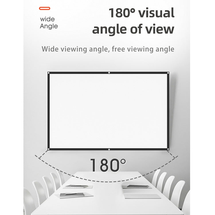 Einfache faltbare Hochdichte Polyester Projektorleinwand, 60 Zoll (4:3) Projektionsfläche: 120x90cm, 72 Zoll (16:9) Projektionsfläche: 159x90cm, 72 Zoll (4:3) Projektionsfläche: 146x110cm, 84 Zoll (16:9) Projektionsfläche: 186x105cm