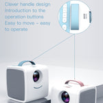 Q2 LED 1080P Mini Tragbarer Projektor Kinderprojektor, EU-Stecker, US-Stecker, UK-Stecker, AU-Stecker