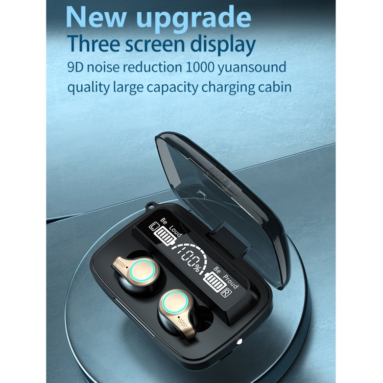 M18 Bluetooth 5.1 LED-Display Wasserdichter kabelloser Bluetooth-Kopfhörer mit Ladebox, M18