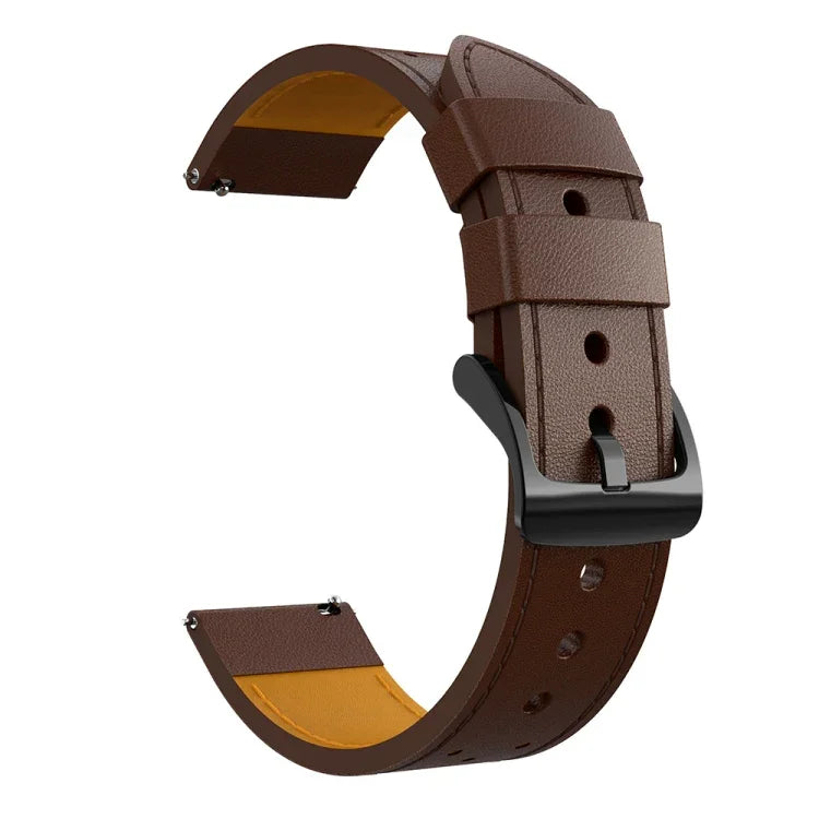 Ersatzarmband aus echtem Leder für Samsung Galaxy Watch 3 45 mm, rundes Lochmuster