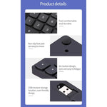533-Bit-Digitaltastatur mit 35 Tasten, 2,4-GHz-Band, ultradünnem Design und kabelloser Ladefunktion