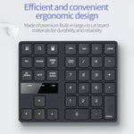 533-Bit-Digitaltastatur mit 35 Tasten, 2,4-GHz-Band, ultradünnem Design und kabelloser Ladefunktion