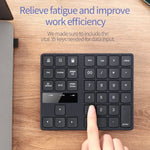 533-Bit-Digitaltastatur mit 35 Tasten, 2,4-GHz-Band, ultradünnem Design und kabelloser Ladefunktion