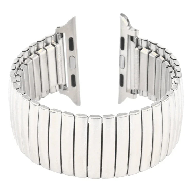 Elastisches Aluminium-Uhrenarmband, für Apple Watch Series 7 41mm / 6 & SE & 5 & 4 40mm / 3 & 2 & 1 38mm, für Apple Watch Series 8&7 41mm / SE 2&6&SE&5&4 40mm / 3&2&1 38mm, für Apple Watch Ultra 49mm / Series 8&7 45mm / SE 2&6&SE&5&4 44mm / 3&2&1 42mm