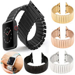 Elastisches Aluminium-Uhrenarmband, für Apple Watch Series 7 41mm / 6 & SE & 5 & 4 40mm / 3 & 2 & 1 38mm, für Apple Watch Series 8&7 41mm / SE 2&6&SE&5&4 40mm / 3&2&1 38mm, für Apple Watch Ultra 49mm / Series 8&7 45mm / SE 2&6&SE&5&4 44mm / 3&2&1 42mm