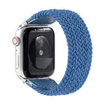 Geflochtenes Nylon- und Lederarmband für Apple Watch Series 6, SE, 5 und 4 (44 mm) sowie 3, 2 und 1 (42 mm), Größen: S, M, L