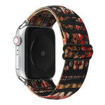 Armbanduhr mit Schnalle im Ethno-Stil für Apple Watch Series 6, SE, 5 und 4 (40 mm) sowie für Apple Watch Series 7 (41 mm), 6, SE, 5 und 4 (40 mm) und 3, 2 und 1 (38 mm).