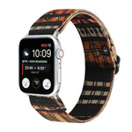 Armbanduhr mit Schnalle im Ethno-Stil für Apple Watch Series 6, SE, 5 und 4 (40 mm) sowie für Apple Watch Series 7 (41 mm), 6, SE, 5 und 4 (40 mm) und 3, 2 und 1 (38 mm).