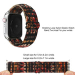 Armbanduhr mit Schnalle im Ethno-Stil für Apple Watch Series 6, SE, 5 und 4 (40 mm) sowie für Apple Watch Series 7 (41 mm), 6, SE, 5 und 4 (40 mm) und 3, 2 und 1 (38 mm).