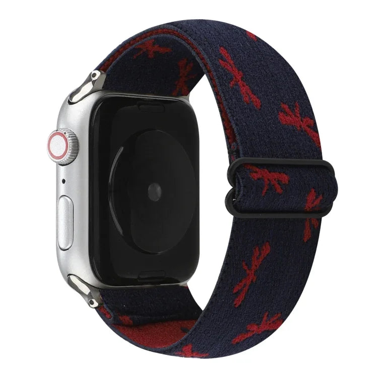 Armbanduhr mit Schnalle im Ethno-Stil für Apple Watch Series 6, SE, 5 und 4 (40 mm) sowie für Apple Watch Series 7 (41 mm), 6, SE, 5 und 4 (40 mm) und 3, 2 und 1 (38 mm).