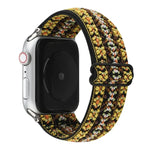 Armbanduhr mit Schnalle im Ethno-Stil für Apple Watch Series 6, SE, 5 und 4 (40 mm) sowie für Apple Watch Series 7 (41 mm), 6, SE, 5 und 4 (40 mm) und 3, 2 und 1 (38 mm).