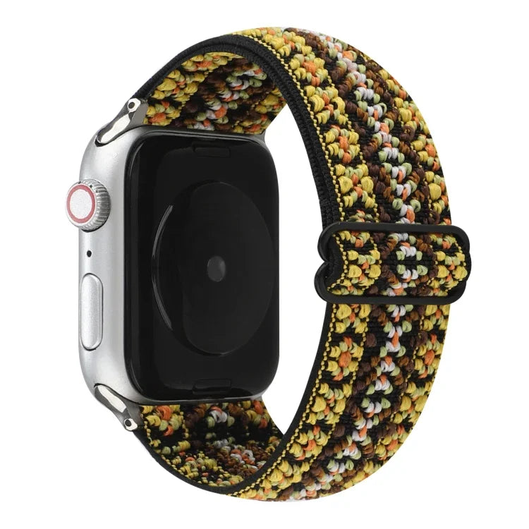 Armbanduhr mit Schnalle im Ethno-Stil für Apple Watch Series 6, SE, 5 und 4 (40 mm) sowie für Apple Watch Series 7 (41 mm), 6, SE, 5 und 4 (40 mm) und 3, 2 und 1 (38 mm).