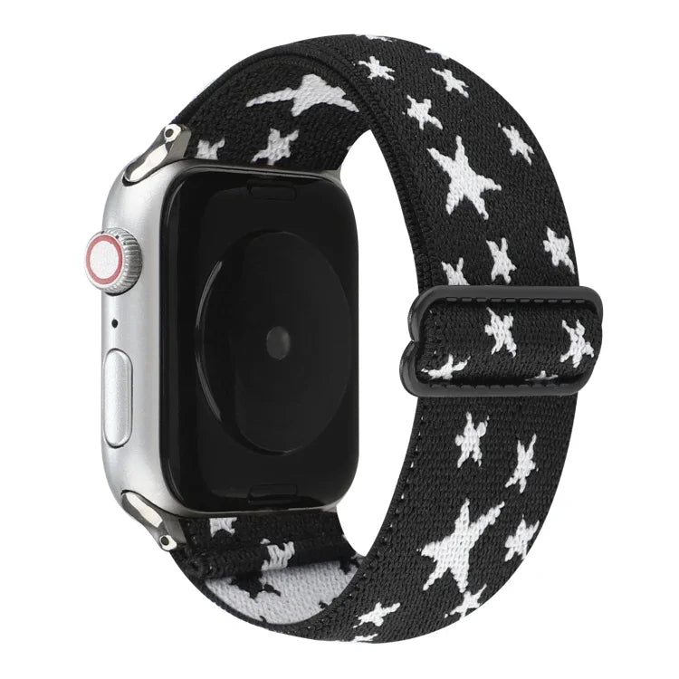 Armbanduhr mit Schnalle im Ethno-Stil für Apple Watch Series 6, SE, 5 und 4 (40 mm) sowie für Apple Watch Series 7 (41 mm), 6, SE, 5 und 4 (40 mm) und 3, 2 und 1 (38 mm).