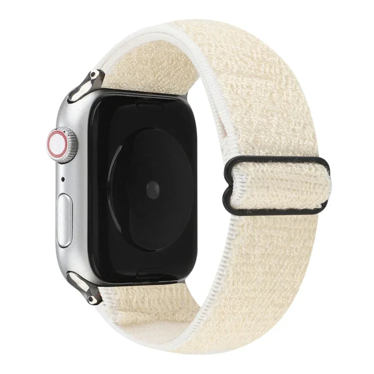 Einfarbiges Nylon-Armband für Apple Watch Series 6, SE, 5 und 4 (40 mm) / 3, 2 und 1 (38 mm), für Apple Watch Series 7 (41 mm) / 6, SE, 5 und 4 (40 mm) / 3, 2 und 1 (38 mm)