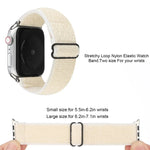 Einfarbiges Nylon-Armband für Apple Watch Series 6, SE, 5 und 4 (40 mm) / 3, 2 und 1 (38 mm), für Apple Watch Series 7 (41 mm) / 6, SE, 5 und 4 (40 mm) / 3, 2 und 1 (38 mm)