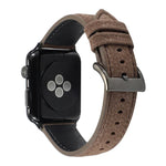 Armband aus echtem Leder mit Litschi-Textur für Apple Watch Series 6, SE, 5 und 4 (40 mm) sowie für Apple Watch Series 7 (41 mm), 6, SE, 5 und 4 (40 mm) und 3, 2 und 1 (38 mm).