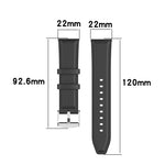 22mm Silicone Leather Replacement Strap Watchband for Huawei Watch GT 2 Pro, For Huawei Watch GT 2 Pro
