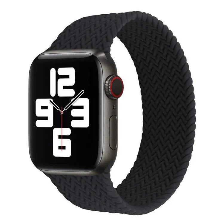 Silikonarmband mit einlagigem Webmuster für Apple Watch Series 6 &amp; SE &amp; 5 &amp; 4 (40 mm) / 3 &amp; 2 &amp; 1 (38 mm), Größen S, M, L