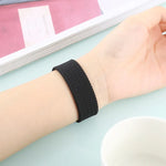 Silikonarmband mit einlagigem Webmuster für Apple Watch Series 6 &amp; SE &amp; 5 &amp; 4 (40 mm) / 3 &amp; 2 &amp; 1 (38 mm), Größen S, M, L