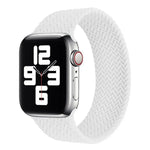 Silikonarmband mit einlagigem Webmuster für Apple Watch Series 6 &amp; SE &amp; 5 &amp; 4 (40 mm) / 3 &amp; 2 &amp; 1 (38 mm), Größen S, M, L