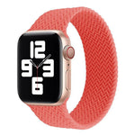 Silikonarmband mit einlagigem Webmuster für Apple Watch Series 6 &amp; SE &amp; 5 &amp; 4 (40 mm) / 3 &amp; 2 &amp; 1 (38 mm), Größen S, M, L