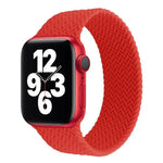 Silikonarmband mit einlagigem Webmuster für Apple Watch Series 6 &amp; SE &amp; 5 &amp; 4 (40 mm) / 3 &amp; 2 &amp; 1 (38 mm), Größen S, M, L