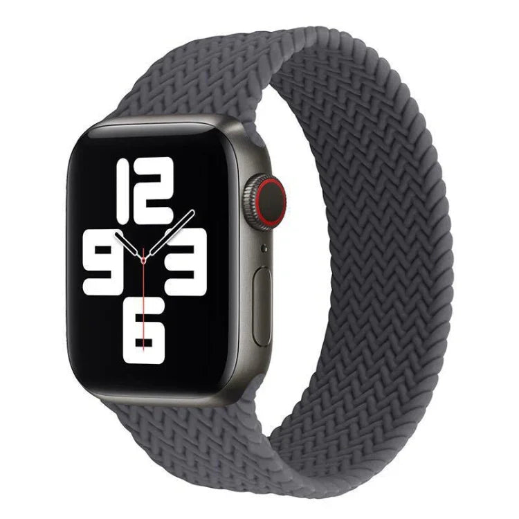 Silikonarmband mit einlagigem Webmuster für Apple Watch Series 6 &amp; SE &amp; 5 &amp; 4 (40 mm) / 3 &amp; 2 &amp; 1 (38 mm), Größen S, M, L