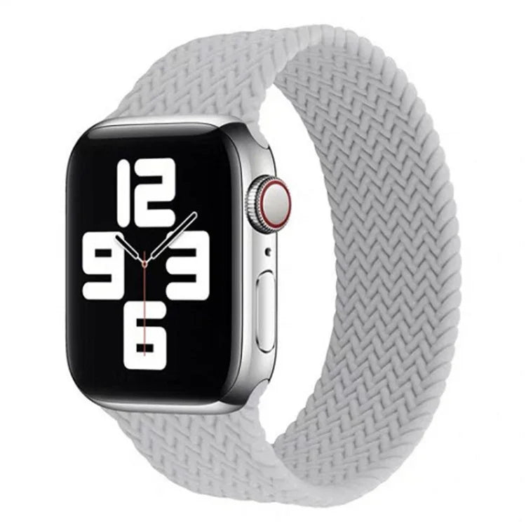 Single-turn Woven Pattern Silicone Watchband For Apple Watch Series 6 & SE & 5 & 4 44mm / 3 & 2 & 1 42mm, S, M, L