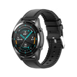 22mm Silicone Leather Replacement Strap Watchband for Huawei Watch GT 2 46mm, For Huawei Watch GT 2 46mm