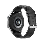 20 mm Silikon-Leder-Ersatzarmband für Samsung Galaxy Watch 3 (41 mm)