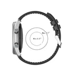 20 mm Silikon-Leder-Ersatzarmband für Samsung Galaxy Watch 3 (41 mm)
