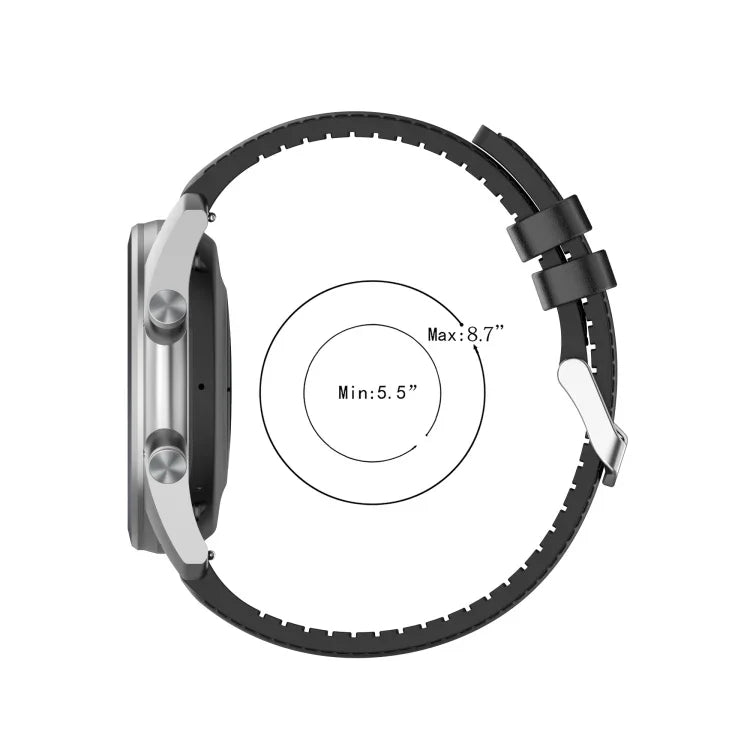 20 mm Silikon-Leder-Ersatzarmband für Samsung Galaxy Watch 3 (41 mm)