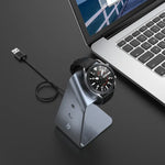 Universeller magnetischer Ladehalter aus Aluminiumlegierung mit Chip-Schutz für Samsung R500 / Galaxy Watch 3, unterstützt Schnellladen, für Samsung R500