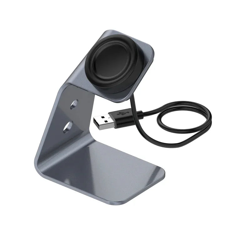 Universeller magnetischer Ladehalter aus Aluminiumlegierung mit Chipschutz für Samsung R800 / Galaxy Watch, unterstützt Schnellladen, für Samsung R800