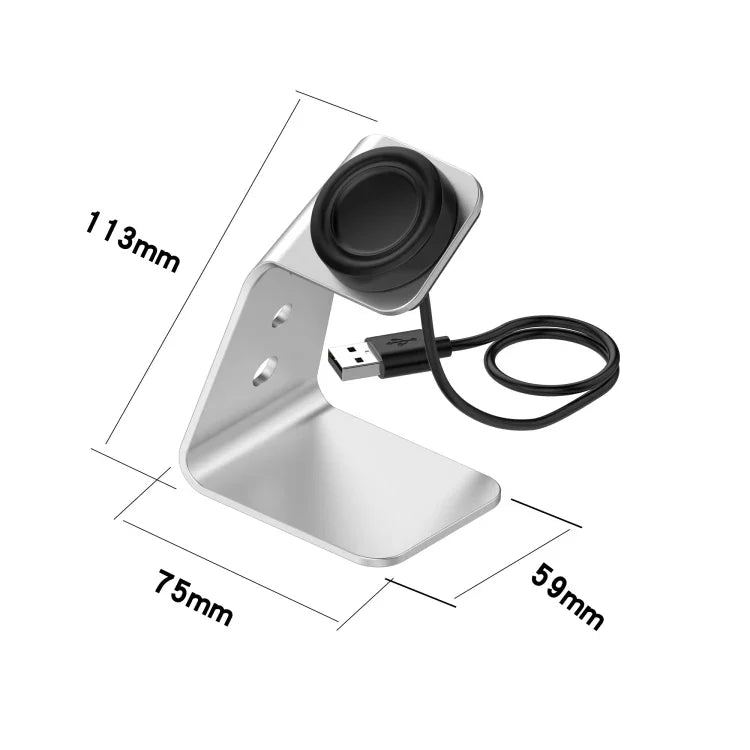 Universeller magnetischer Ladehalter aus Aluminiumlegierung mit Chipschutz für Samsung R800 / Galaxy Watch, unterstützt Schnellladen, für Samsung R800