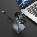 Universeller magnetischer Ladehalter aus Aluminiumlegierung mit Chipschutz für Samsung R800 / Galaxy Watch, unterstützt Schnellladen, für Samsung R800