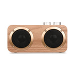 Q7 Subwoofer Bluetooth-Lautsprecher aus Holz, unterstützt TF-Karte, U-Disk und 3,5-mm-AUX, Q7
