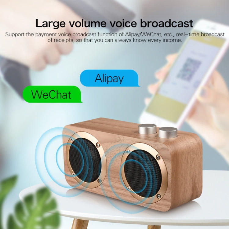 Q7 Subwoofer Bluetooth-Lautsprecher aus Holz, unterstützt TF-Karte, U-Disk und 3,5-mm-AUX, Q7