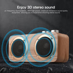 Q7 Subwoofer Bluetooth-Lautsprecher aus Holz, unterstützt TF-Karte, U-Disk und 3,5-mm-AUX, Q7