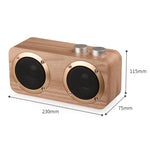 Q7 Subwoofer Bluetooth-Lautsprecher aus Holz, unterstützt TF-Karte, U-Disk und 3,5-mm-AUX, Q7